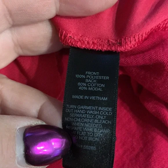 Express XS sleeveless Ruffle Red Top - Picture 7 of 7